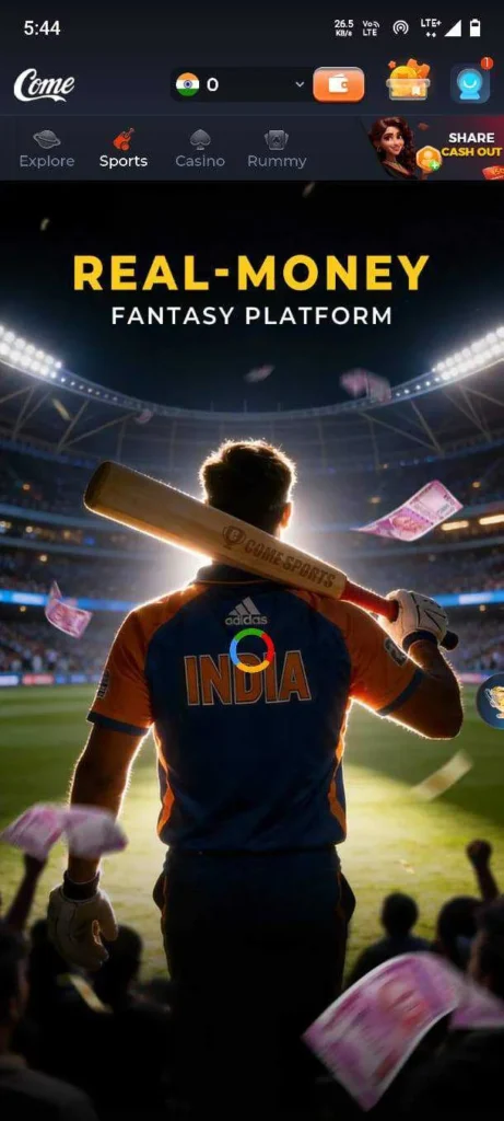 Goplay11 disclaimer page APK download fantasy cricket rummy casino gaming information