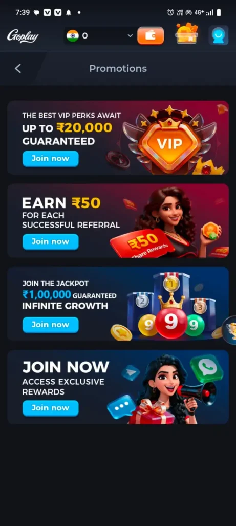 Goplay11 download APK 2026 fantasy cricket rummy slot game app Android